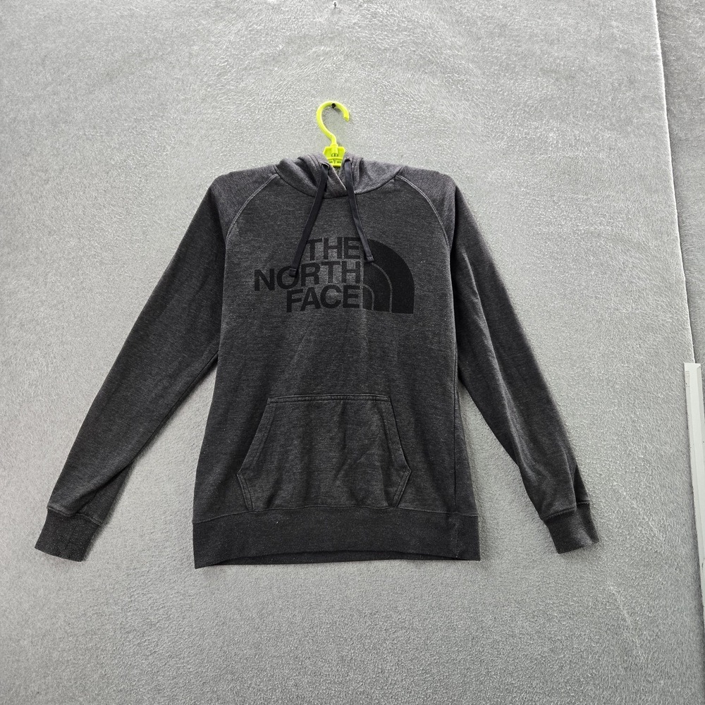 The‎ North Face Women Hoodie S/P Gray Logo Pullover Long Sleeve